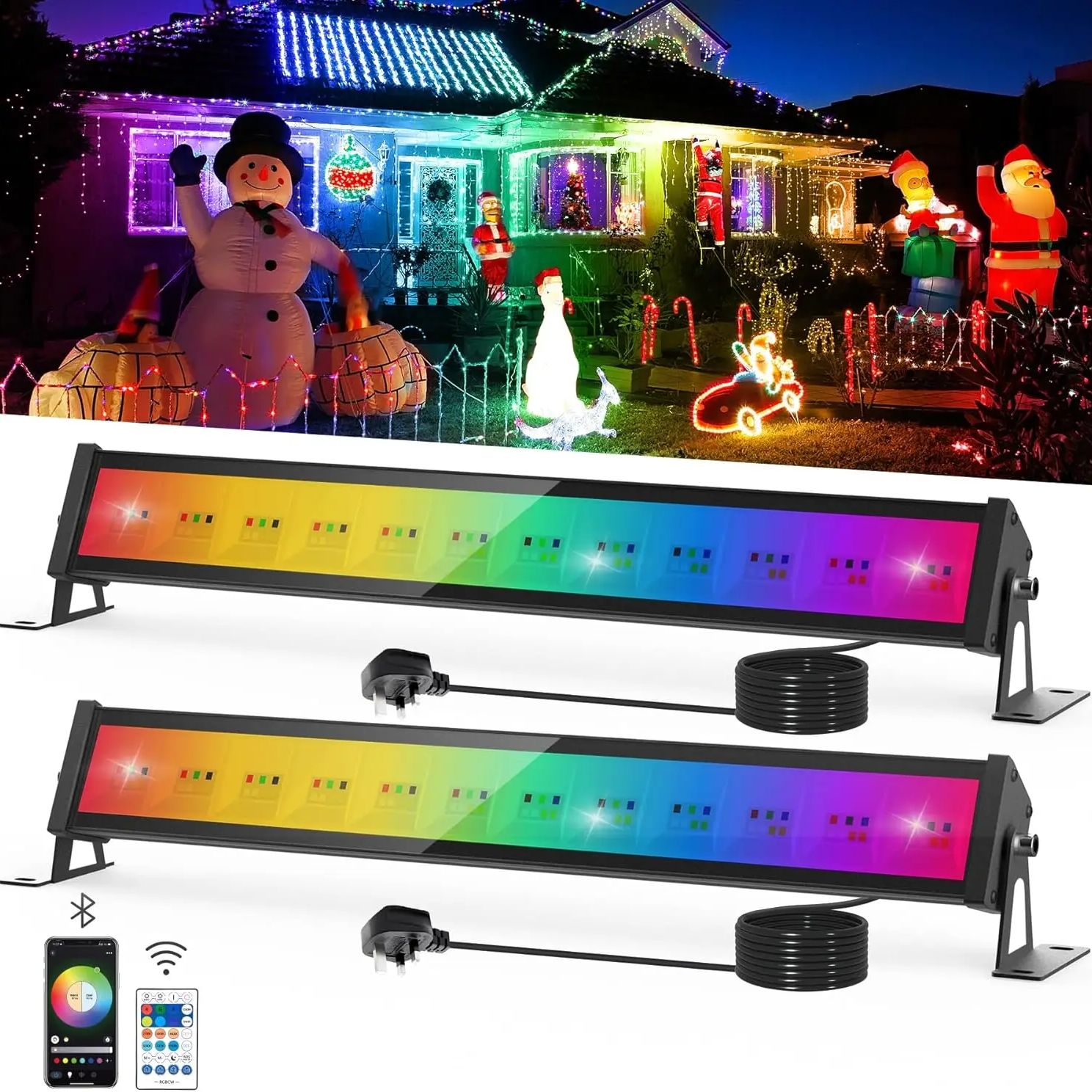 Smart Garden Lights Uk - 50 Вт RGB светодиодный прожектор с
