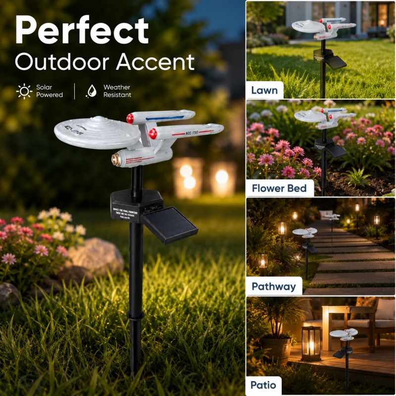 Smart Garden Light Camera - Садовый светильник Star Trek USS Enterprise