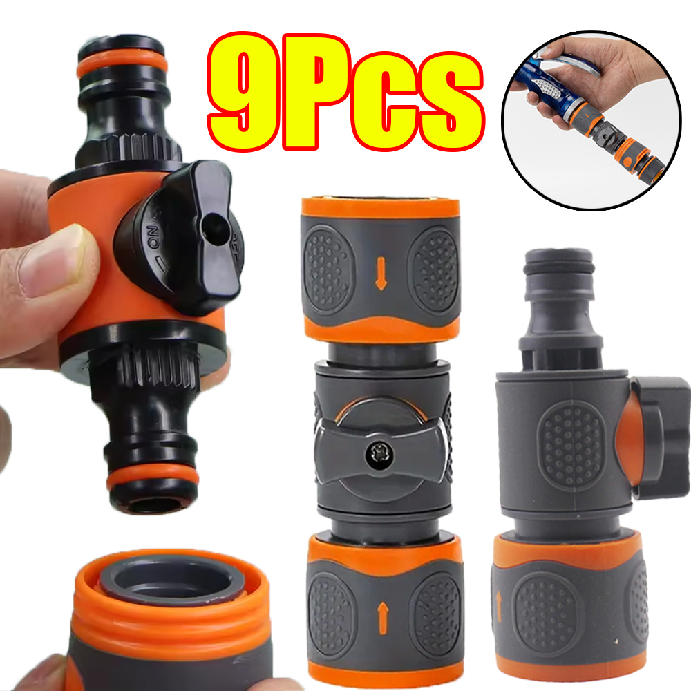 Smart Garden Hose Valve - 1-9 шт. адаптеров для быстрого подключения