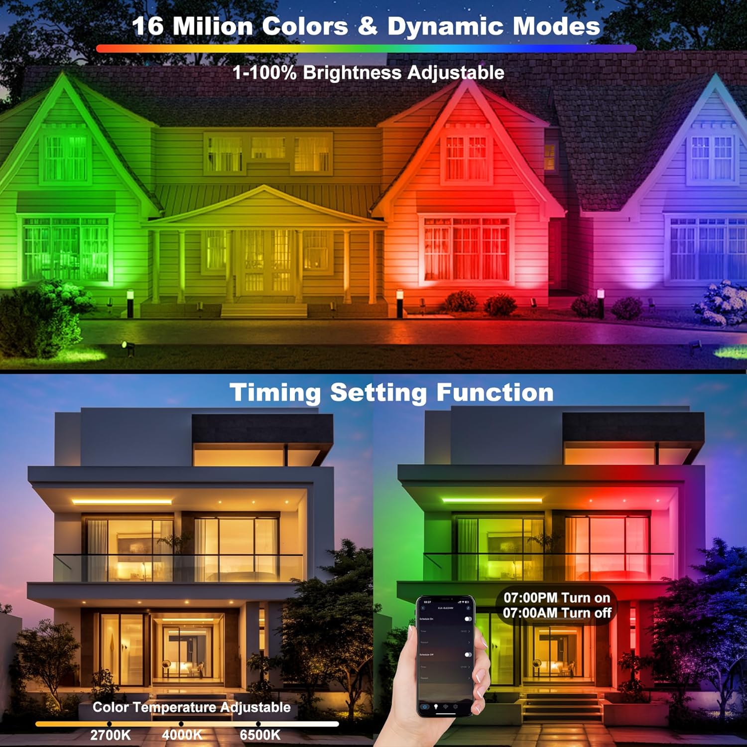 50 Вт RGB светодиодный прожект – обзор и цена Smart Garden Lights Uk