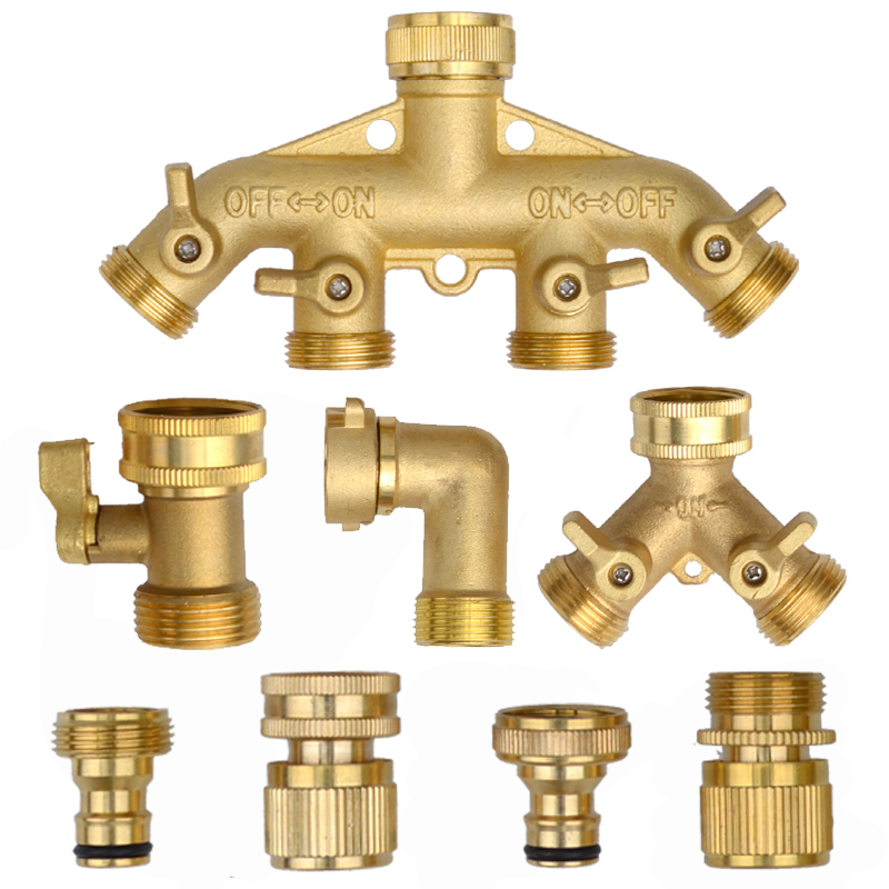 Сверхмощный латунный 1-2-4-ход – обзор и цена Smart Garden Hose Valve