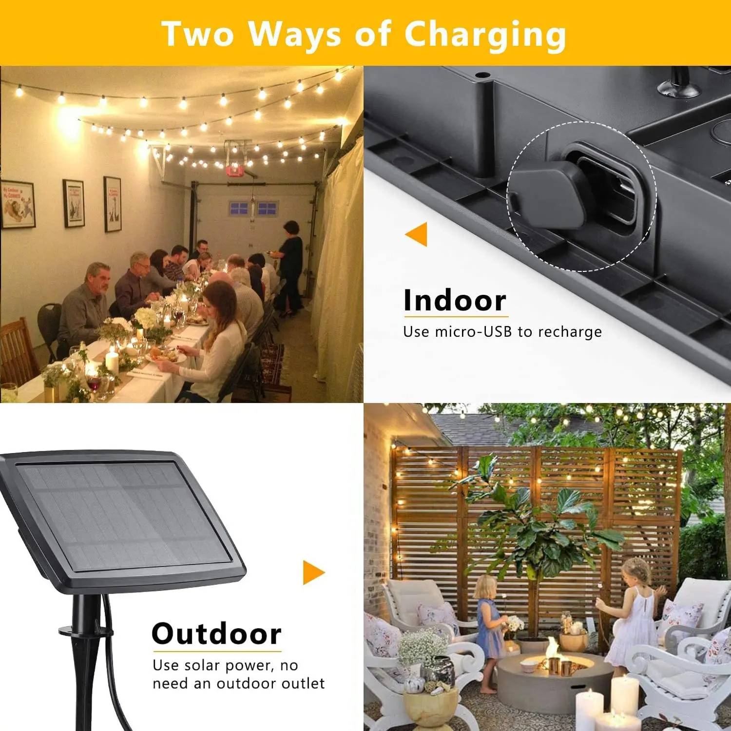 100-гирлянда, с солнечной пане – обзор и цена Smart Garden Light Camera