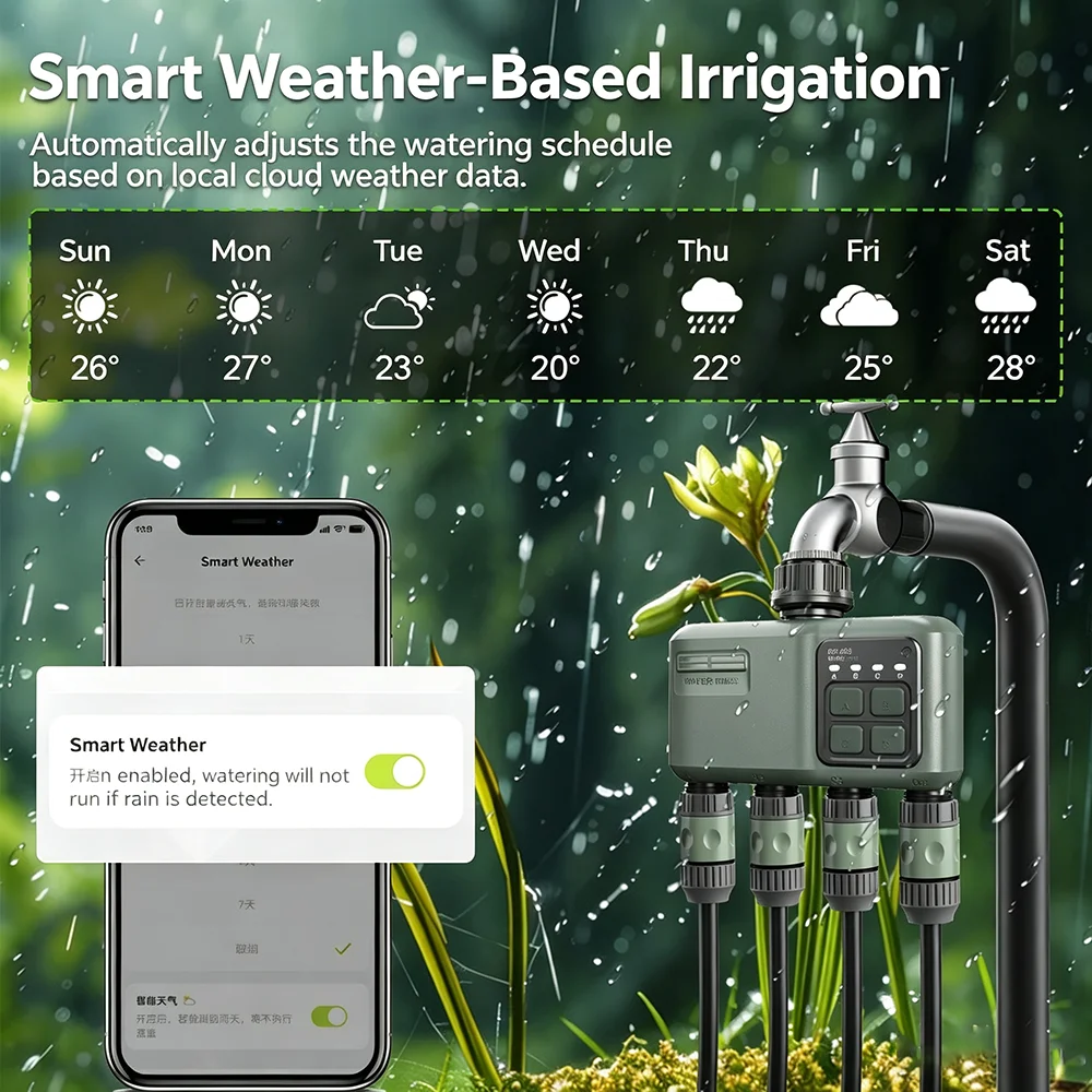 Умный Wi-Fi RF433 таймер полив – обзор и цена Gardena Smart Irrigation Control